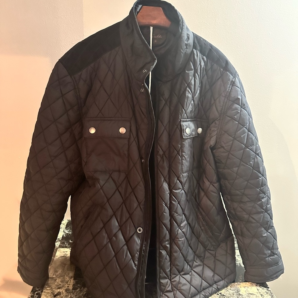 Tasso Elba Black Lightweight Shirt Jacket